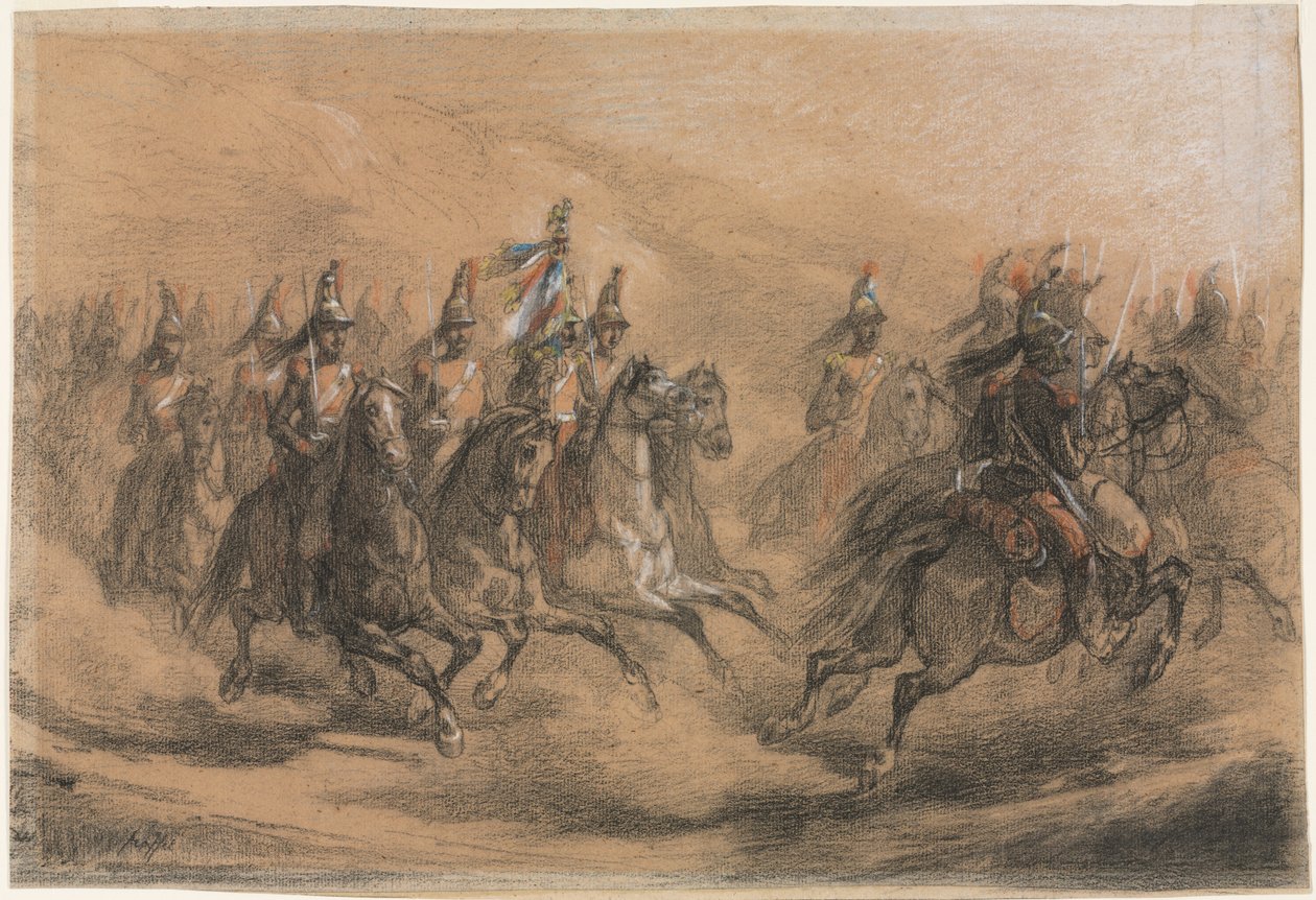 Cavalry Charge by Auguste Raffet: Buy fine art print