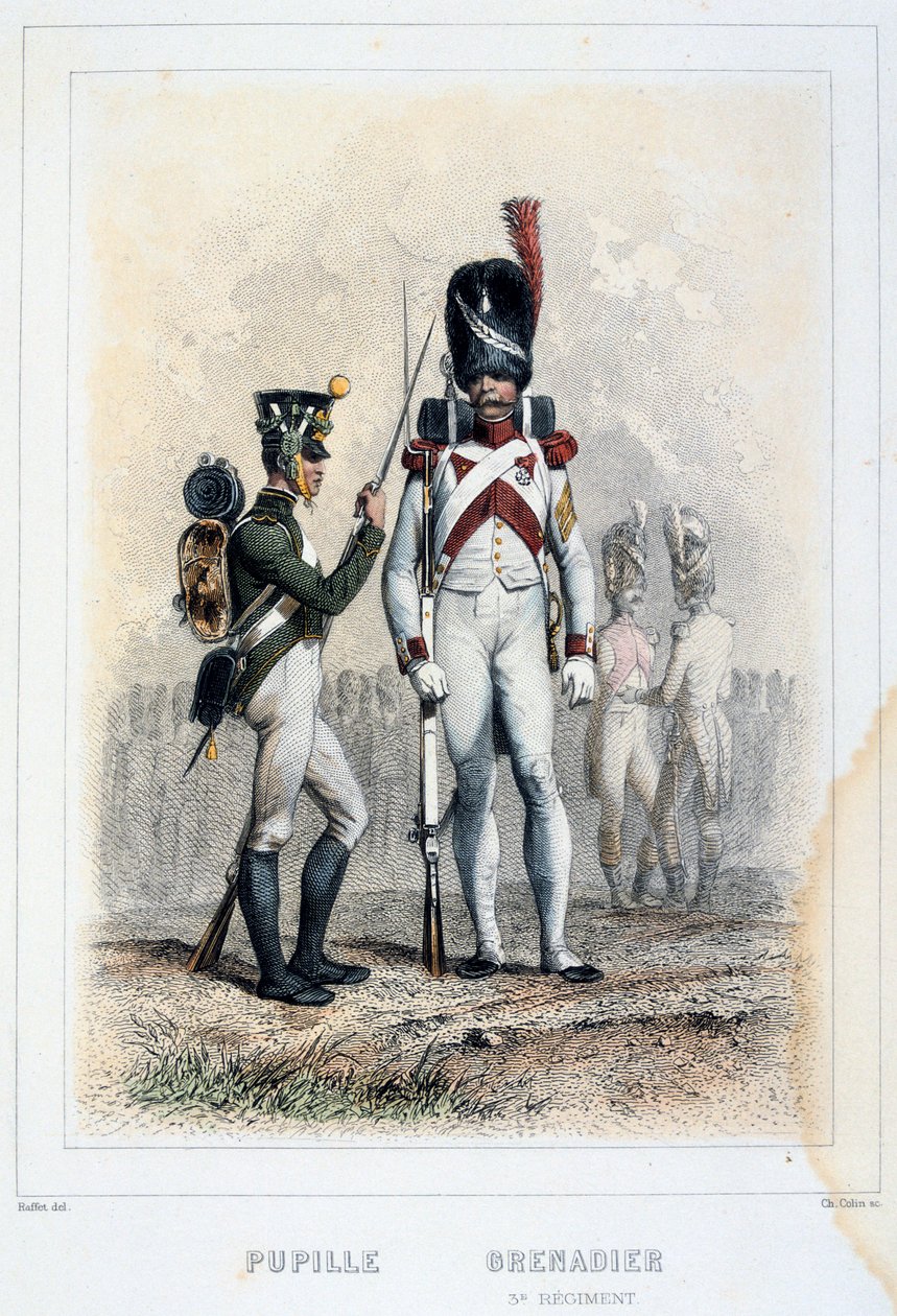 Grenadier and Pupil of the 3rd Regiment, 1859 by Auguste Raffet