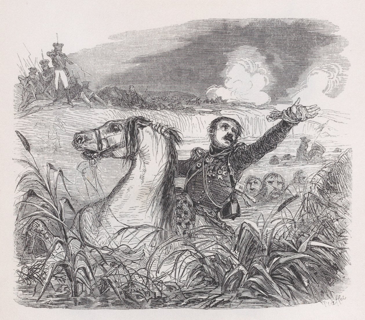 Poniatowski from The Complete Works of Béranger by Auguste Raffet