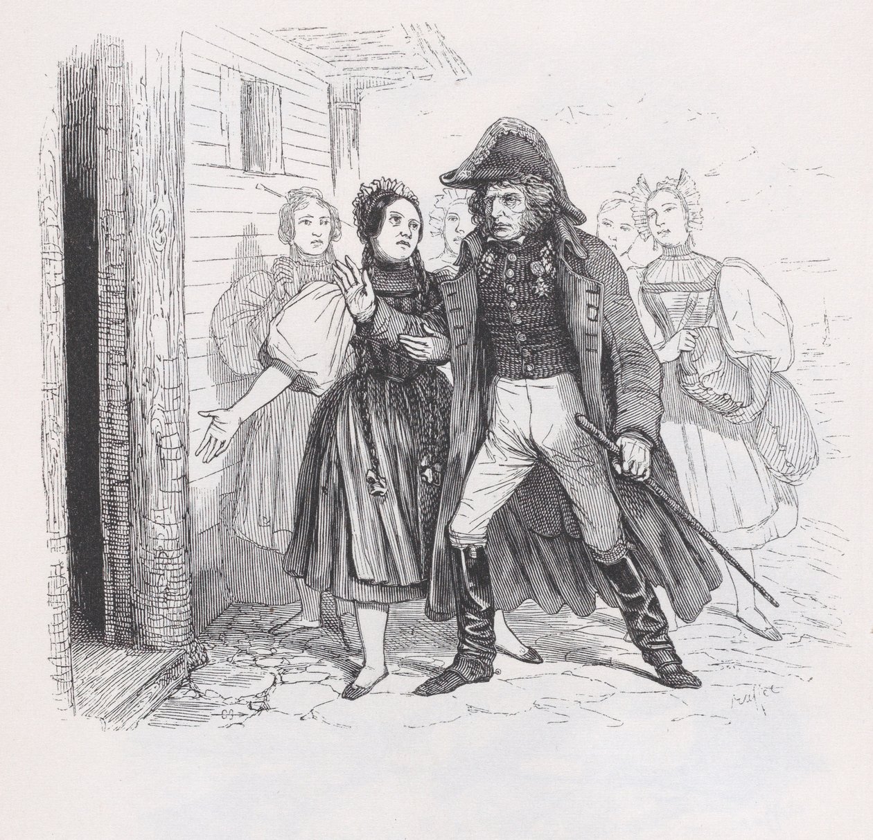 The Exiled from The Complete Works of Béranger by Auguste Raffet