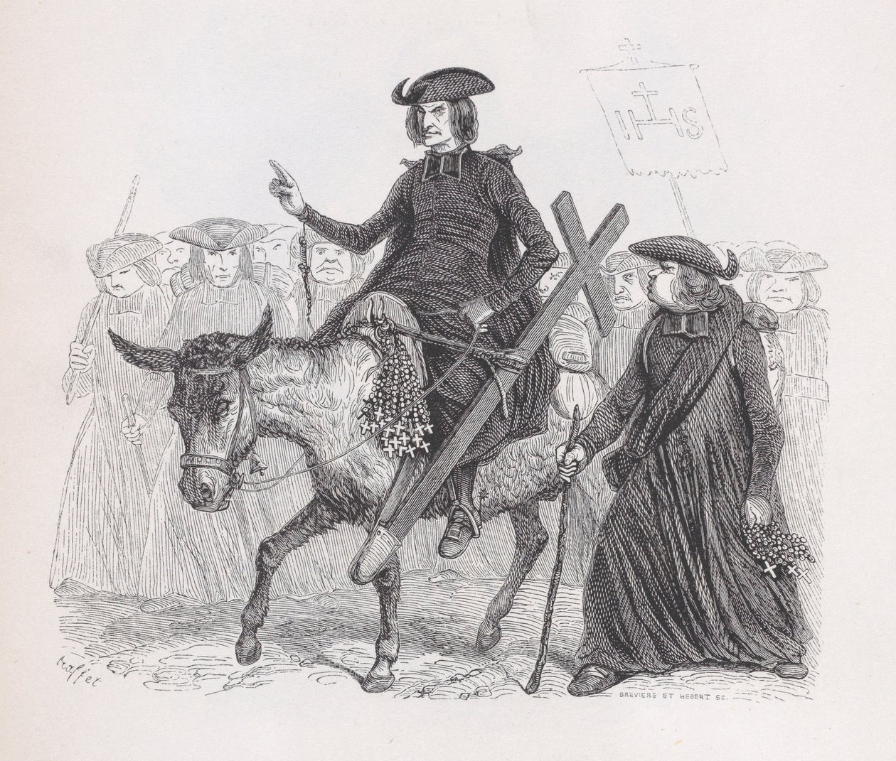 The Missionaries from The Complete Works of Béranger by Auguste Raffet