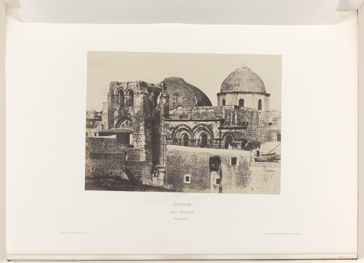 View of the Church of the Holy Sepulchre in Jerusalem by Auguste Salzmann