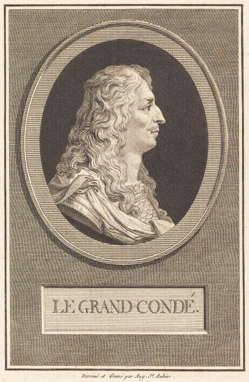 The Great Condé by Augustin de Saint-Aubin