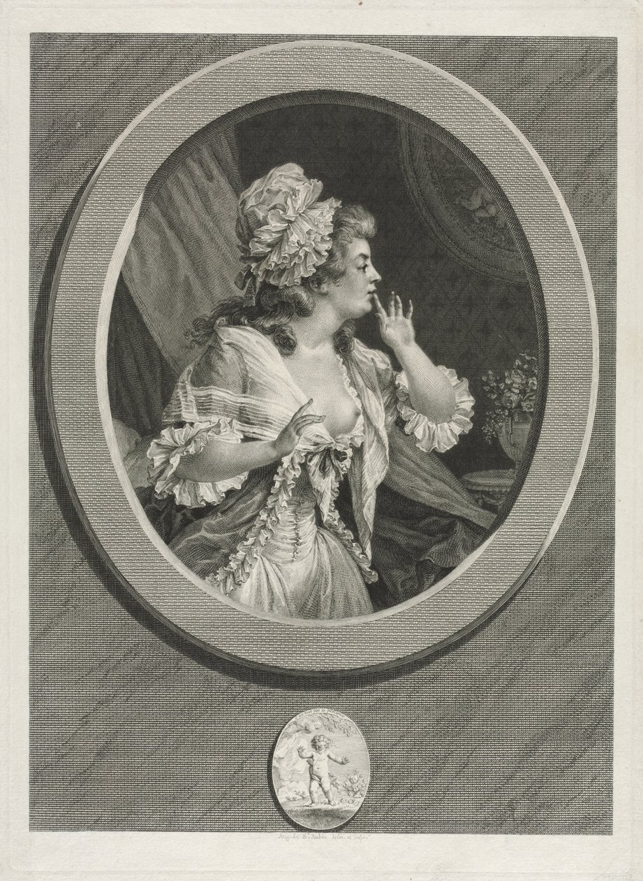 At Least Be Discreet and You May Count on Me pair by Augustin de Saint-Aubin