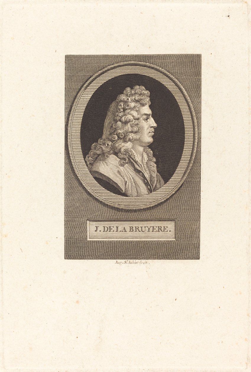 Jean de La Bruyere by Augustin de Saint Aubin