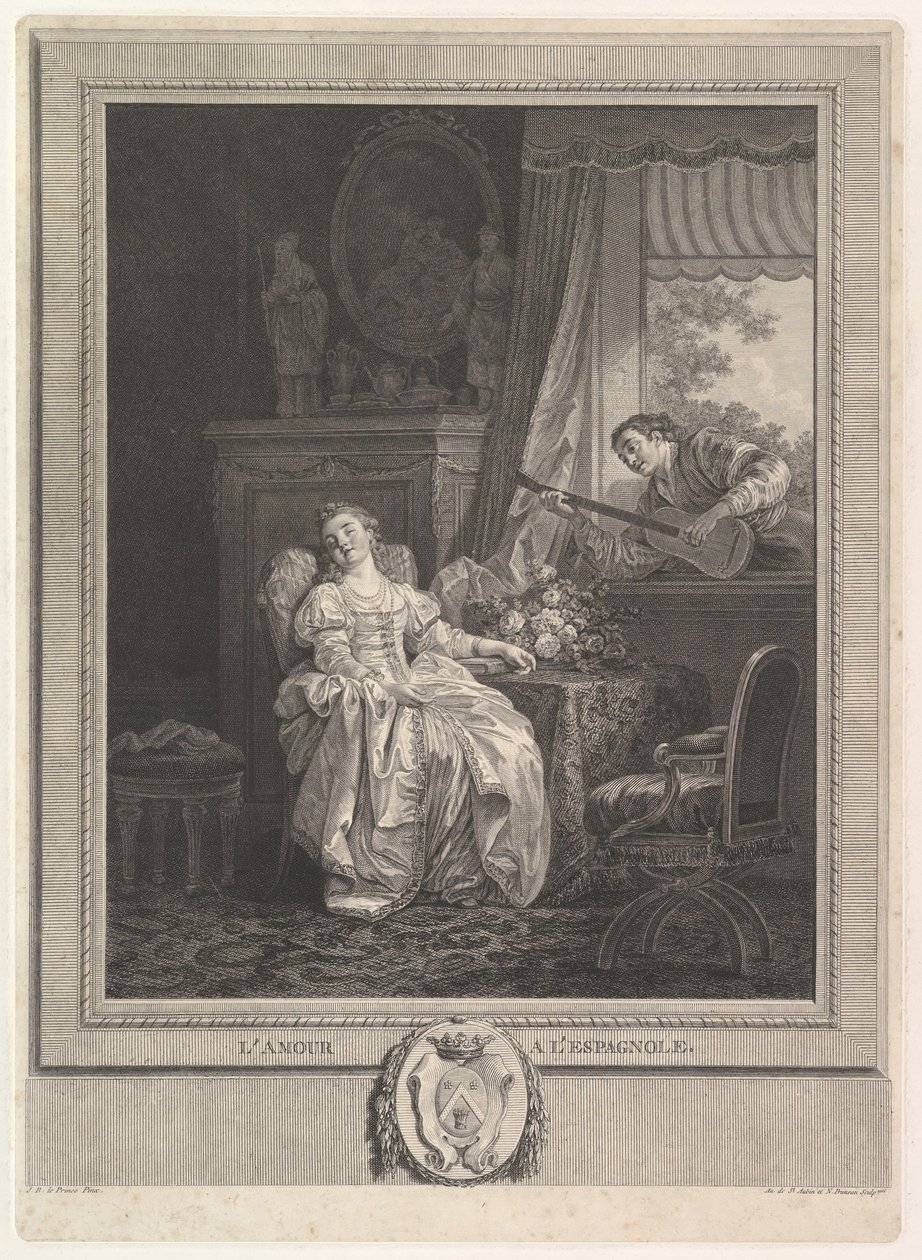 Love in the Spanish Style by Augustin de Saint-Aubin