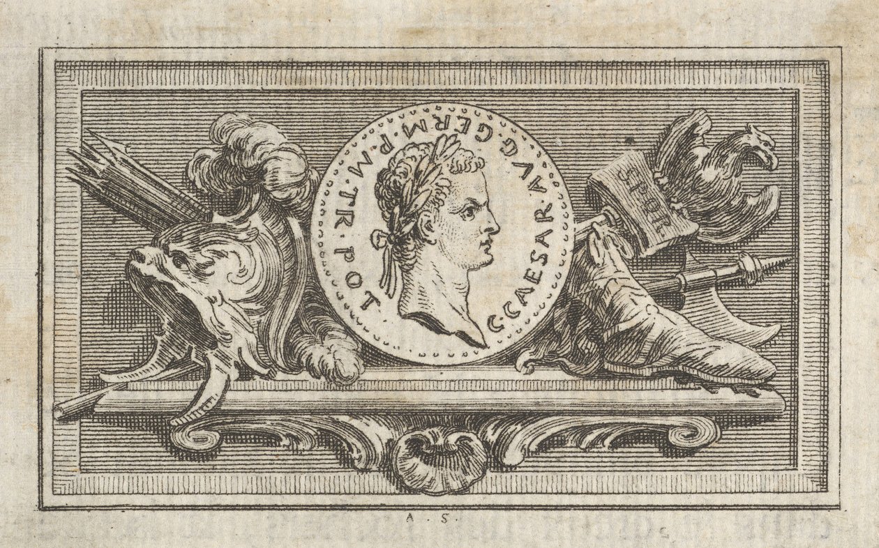 Medal with Portrait of Caligula, published in 1768 by Augustin de Saint Aubin