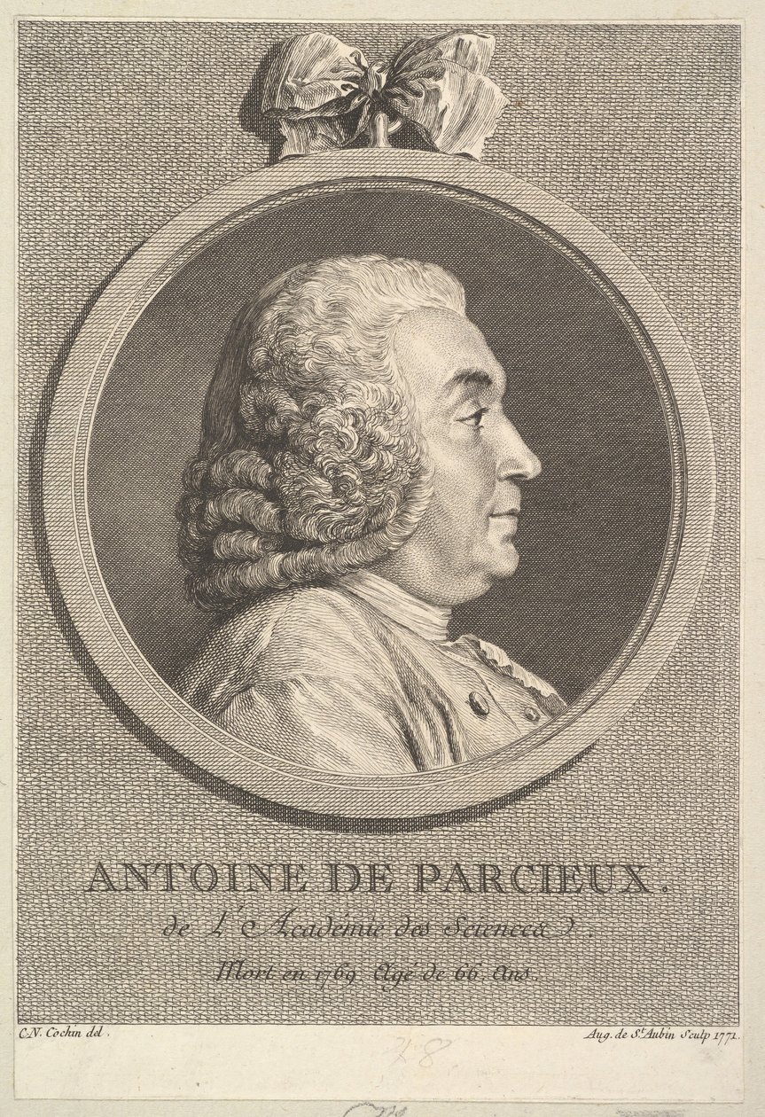 Portrait of Antoine de Parcieux by Augustin de Saint Aubin