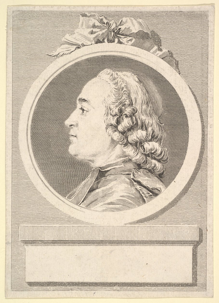 Portrait of Charles Gauzargues by Augustin de Saint Aubin