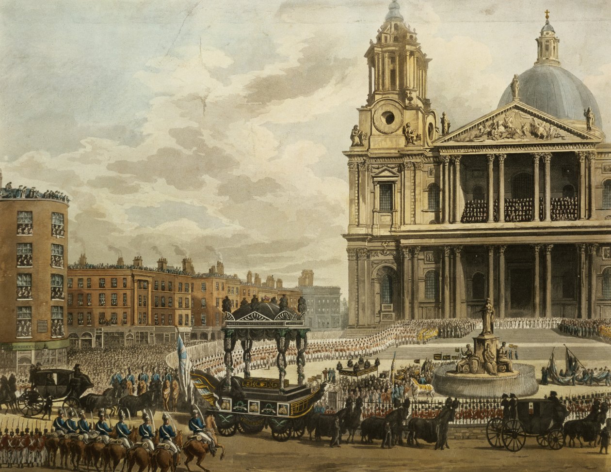 Funeral Procession of the late Viscount Nelson, from the Admiralty to St. Paul