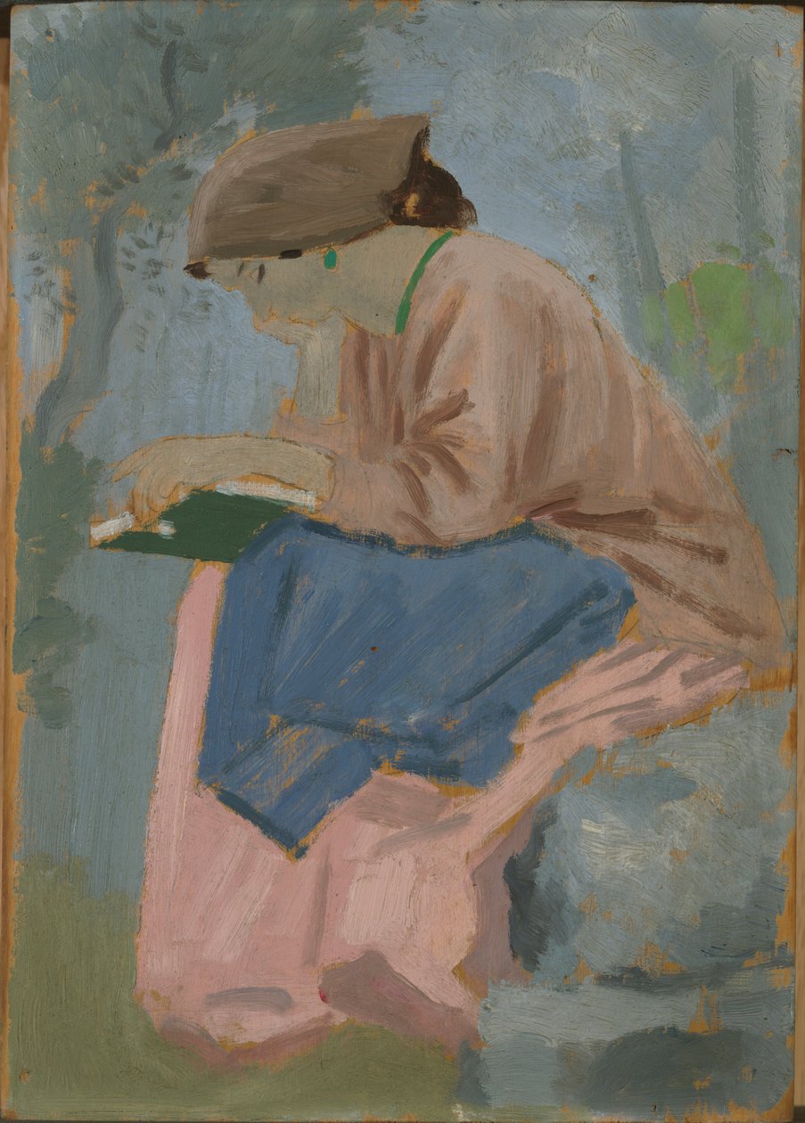 A Woman Reading - Provencal Study by Augustus John