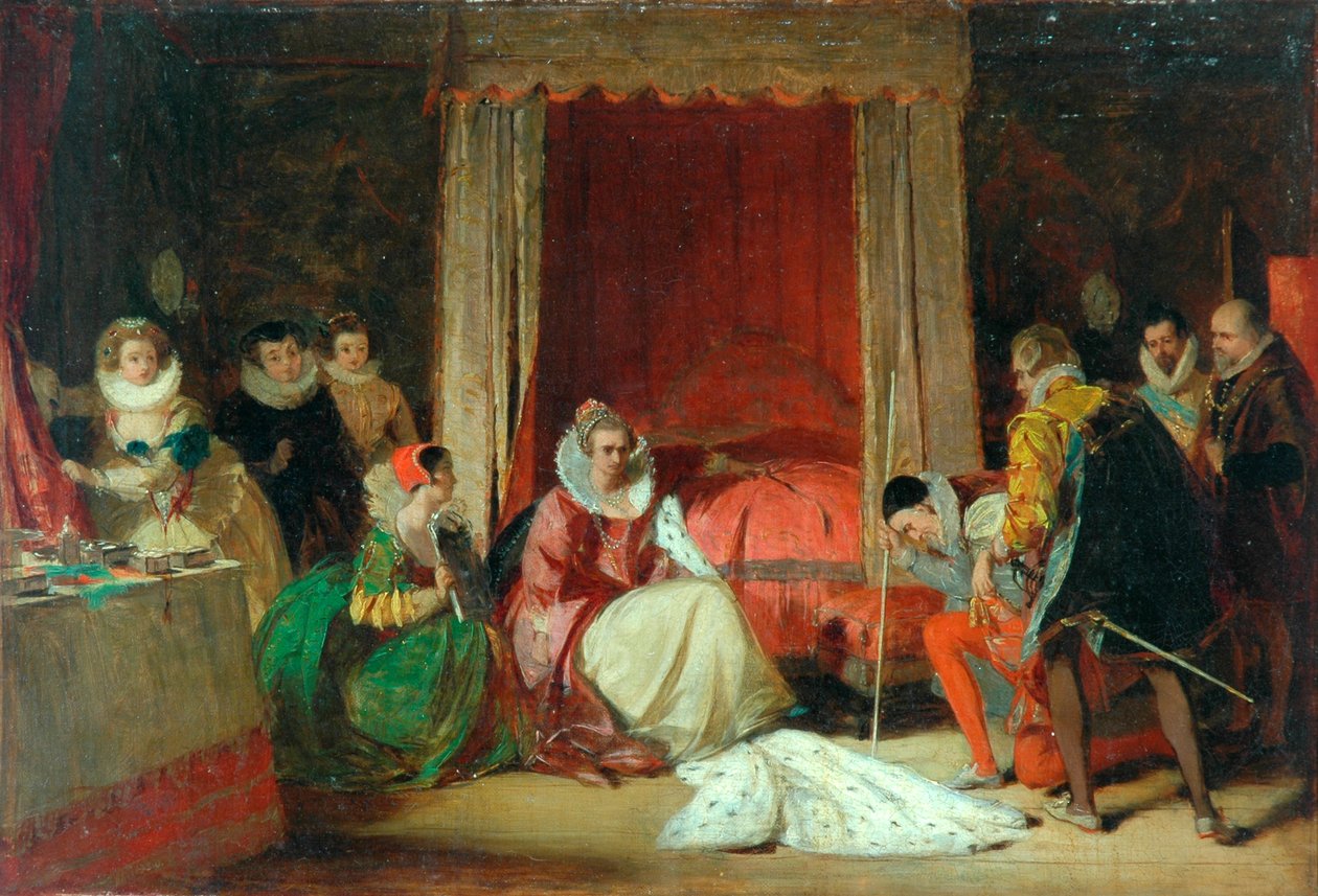 Queen Elizabeth In A Rage by Augustus Leopold Egg