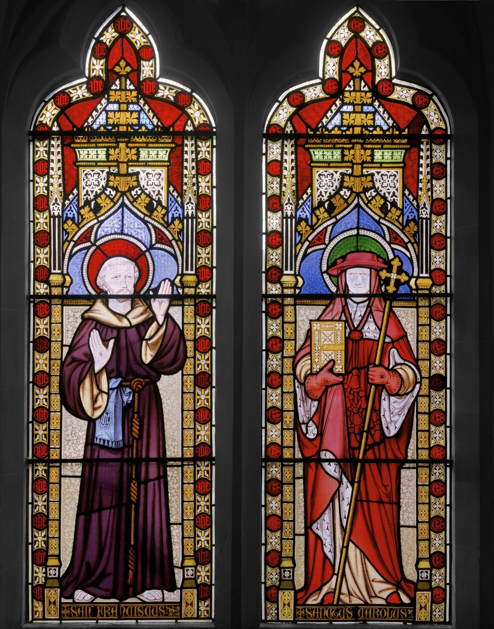 St. Francis of Assisi and St. Carolus by Augustus Welby Northmore Pugin