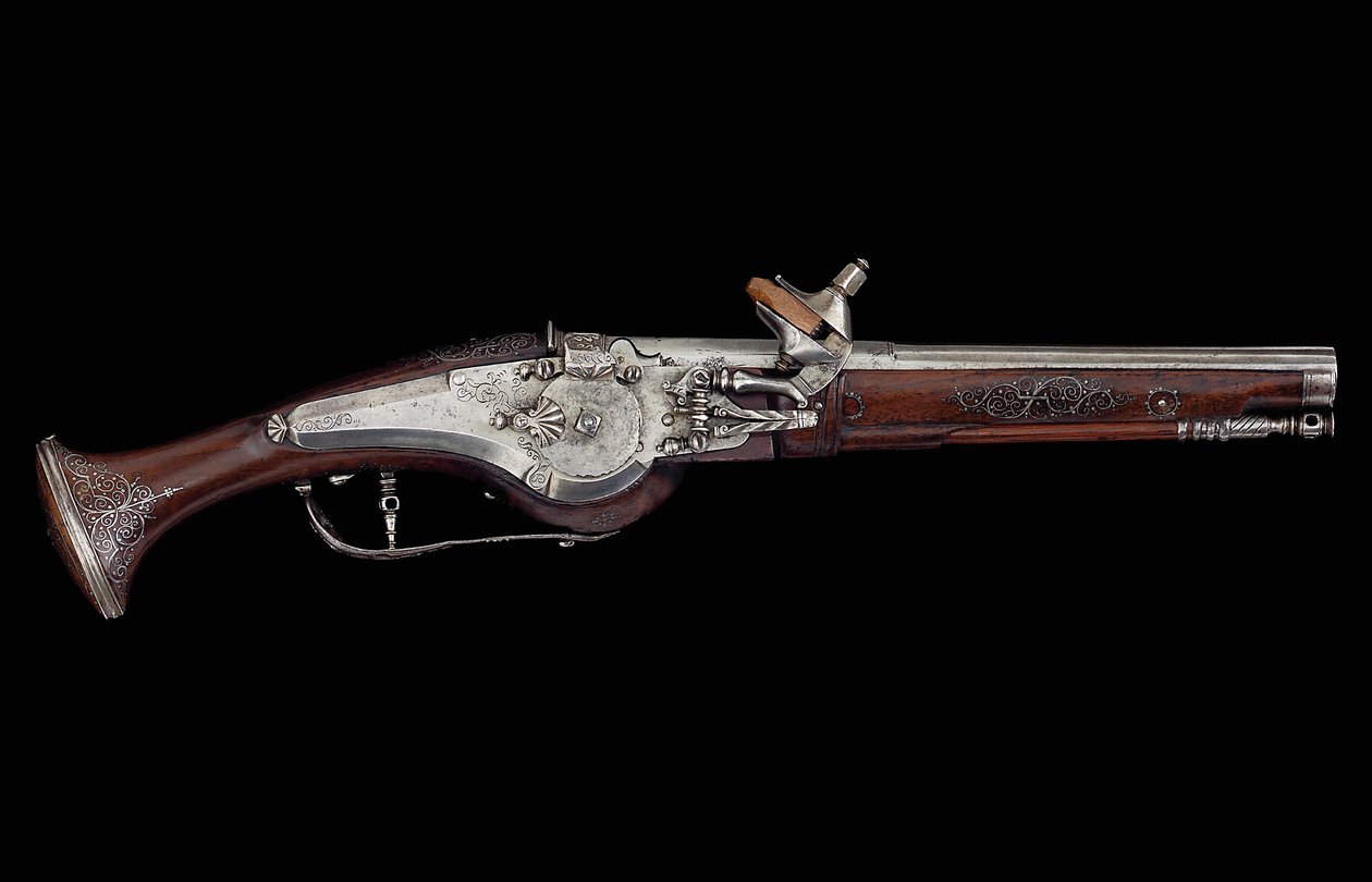Carinthian (Ferlach) pistol with wheel-lock mechanism incorporating an internal automatic safety system, c.1650 by Austrian School