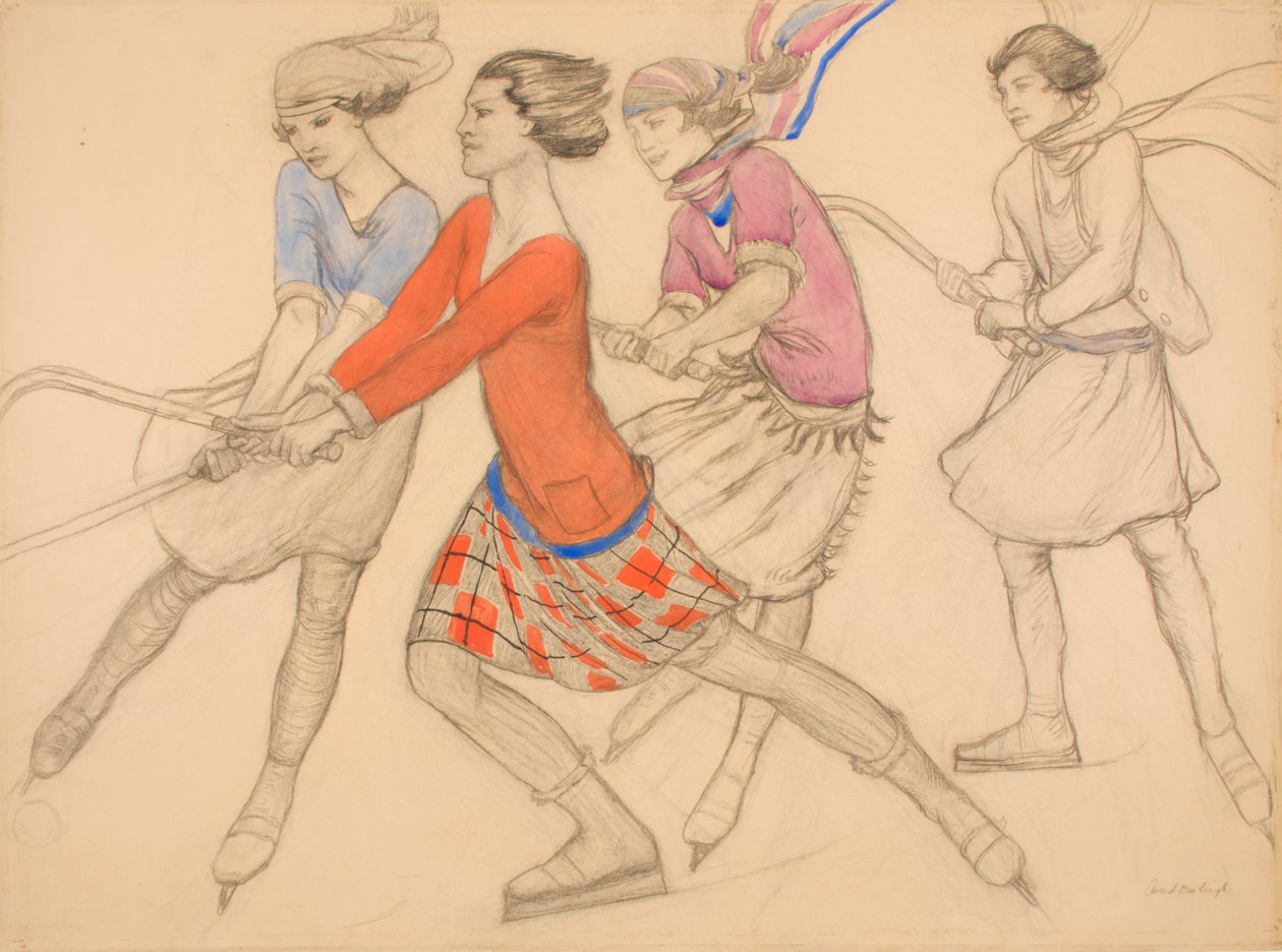 hockey-on-the-ice-by-averil-mary-burleigh-fine-art-print
