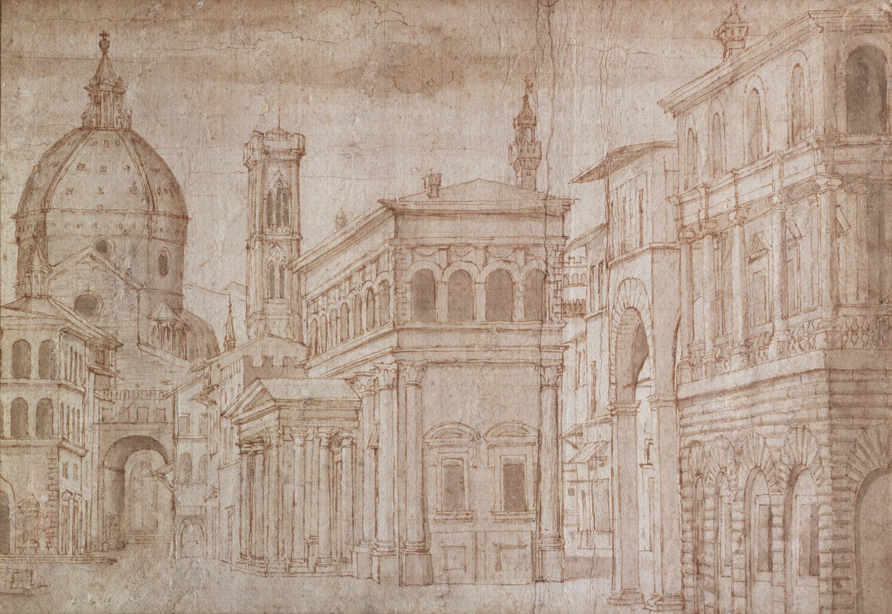 Architectural Capriccio by Baldassare Lanci