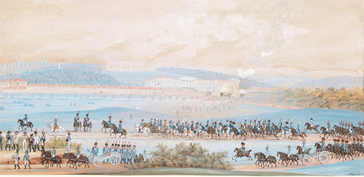 The Entry of Napoleon in Schönbrunn by Balthasar Wigand