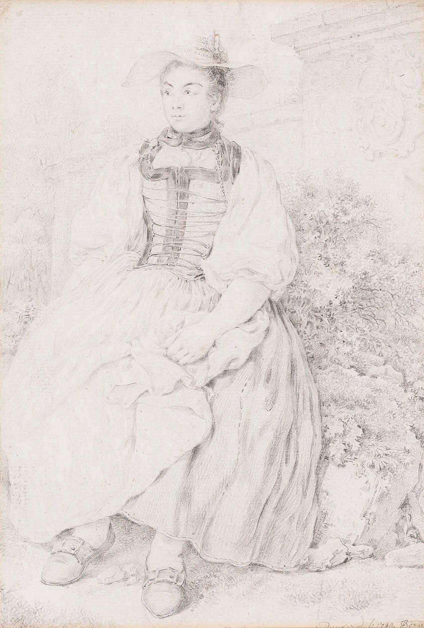 Bernese Costume Girl by Balthasar Anton Dunker