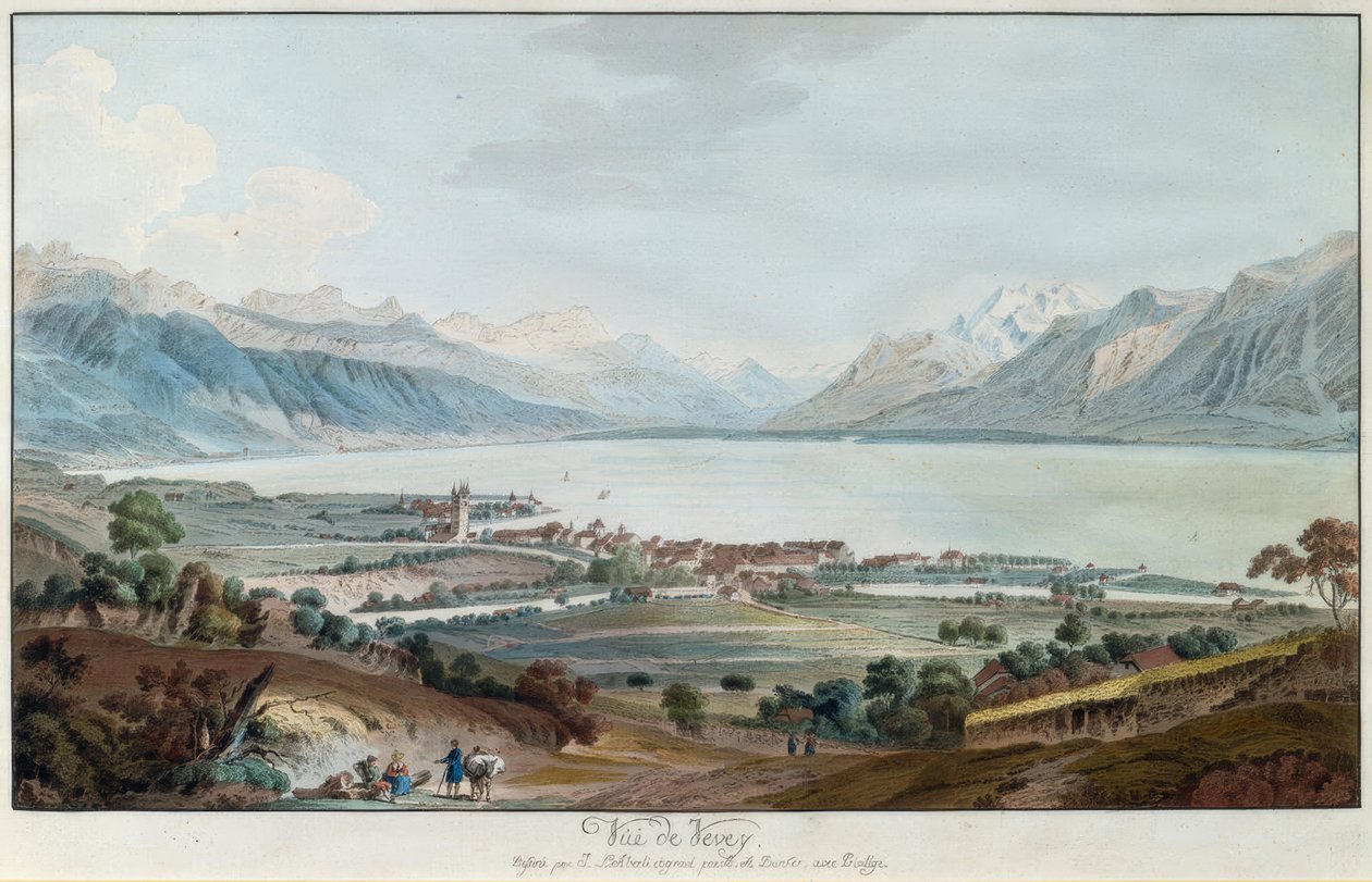View of Vevey by Balthasar Anton Dunker
