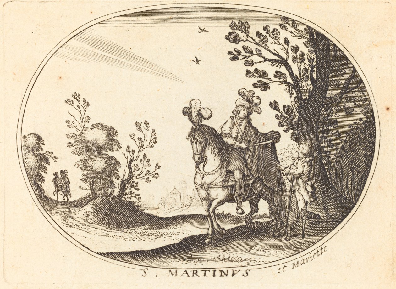 Saint Martin and the Beggar by Balthasar Moncornet
