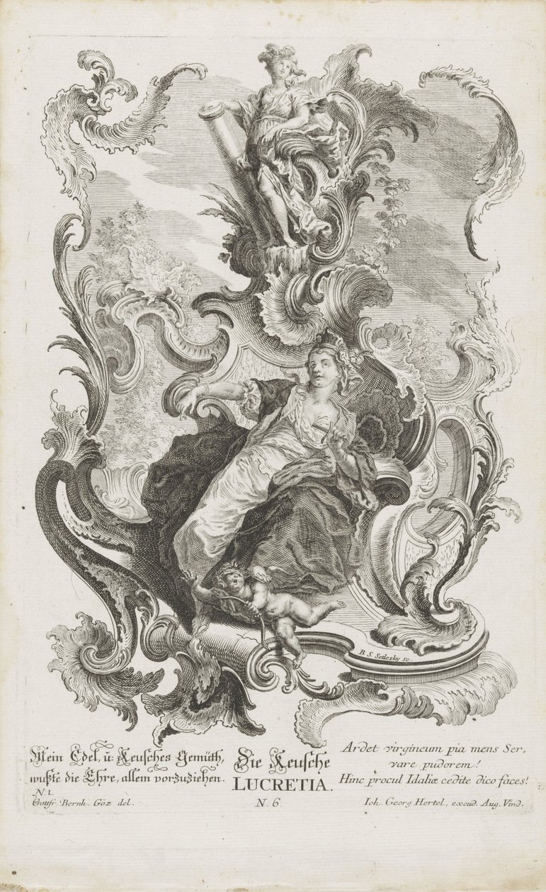 The Chaste Lucretia by Balthasar Sigmund Setletzky