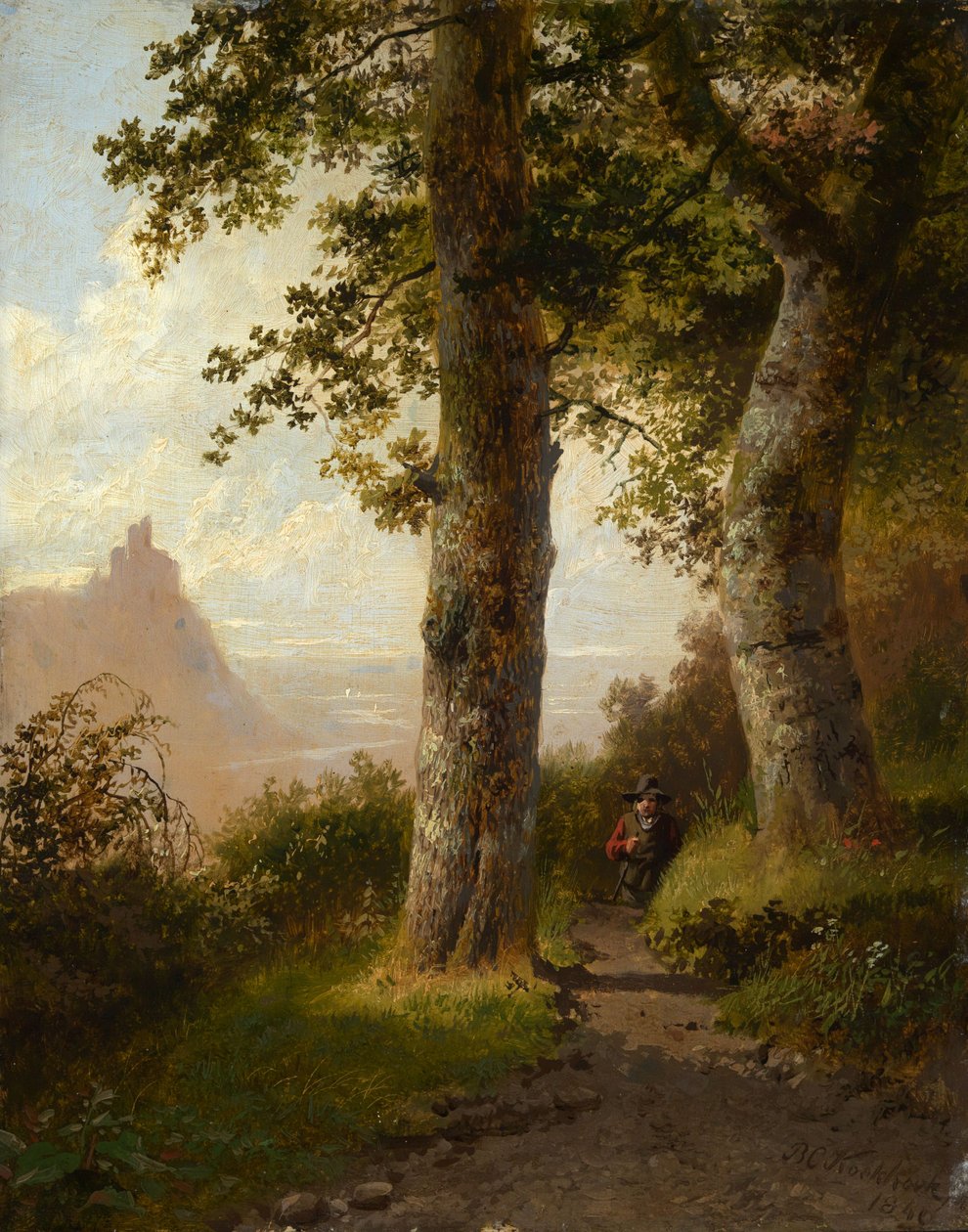 Mountain Forest in the Morning by Barend Cornelis Koekkoek