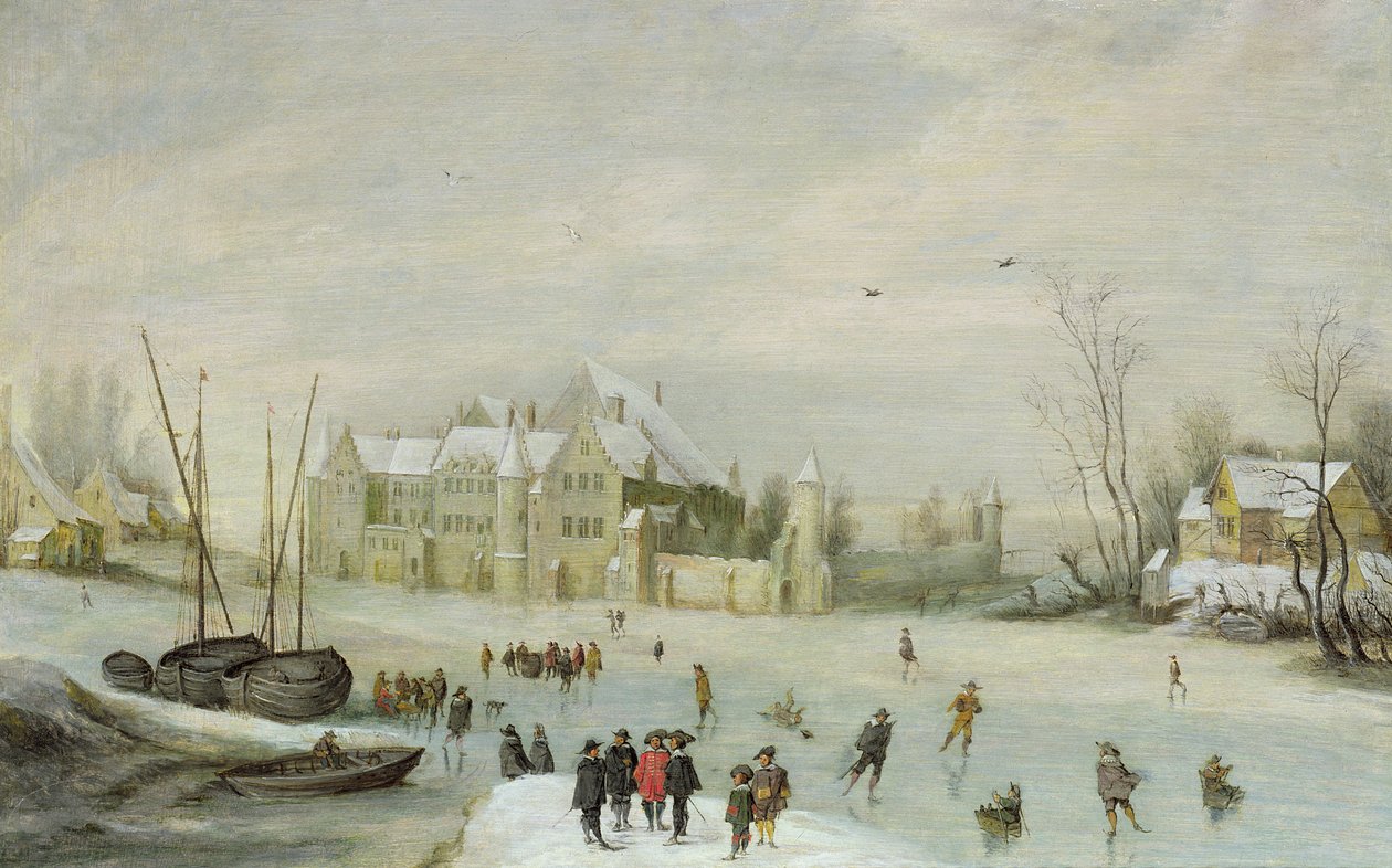 Winter Landscape by Barent Avercamp
