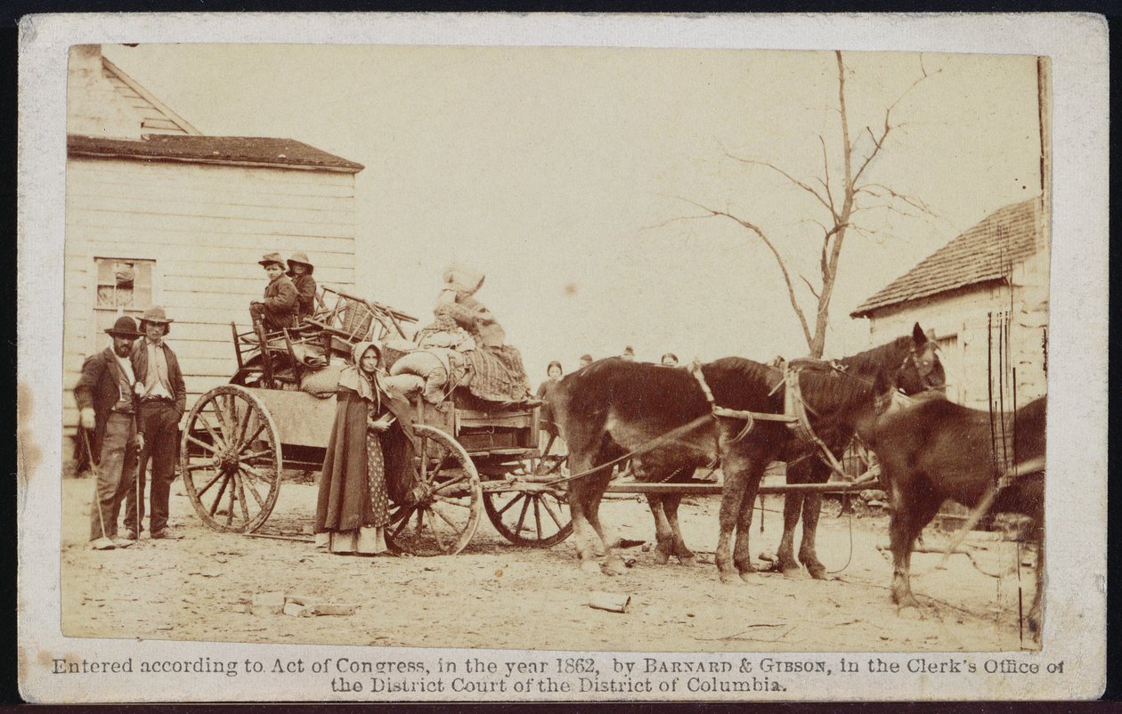 Departure from the old Homestead, Centreville, Virginia, 1862, from Bradys Album Gallery, No. 306 by Barnard and Gibson