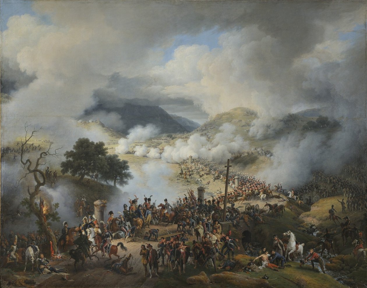 Battle of Somo Sierra, November 30, 1808 by Baron Lejeune Louis François