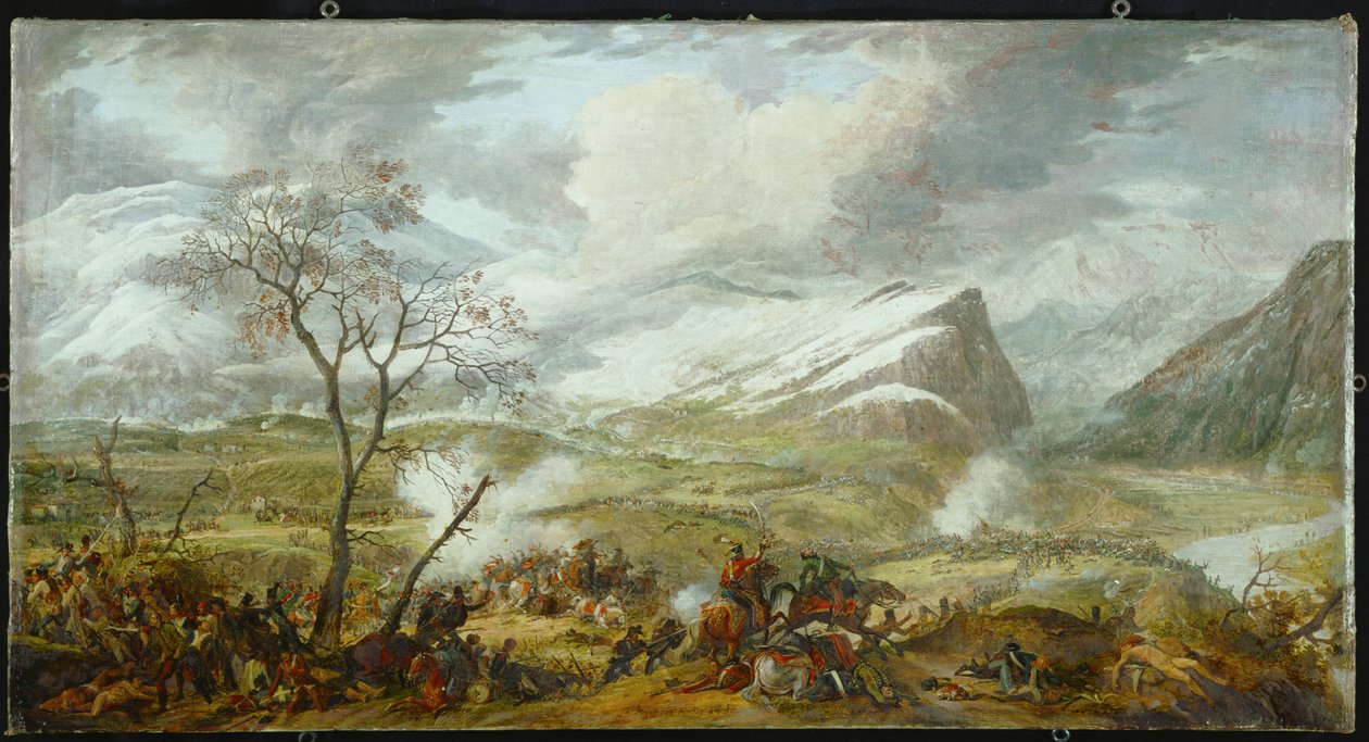 The Battle of Rivoli by Baron Louis Albert Bacler d