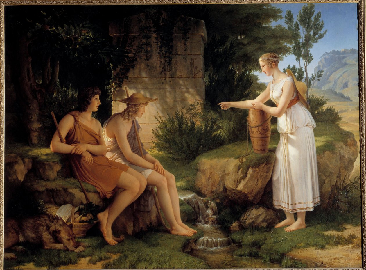 The Shepherds at the Tomb of Amyntas (Illustration of the 