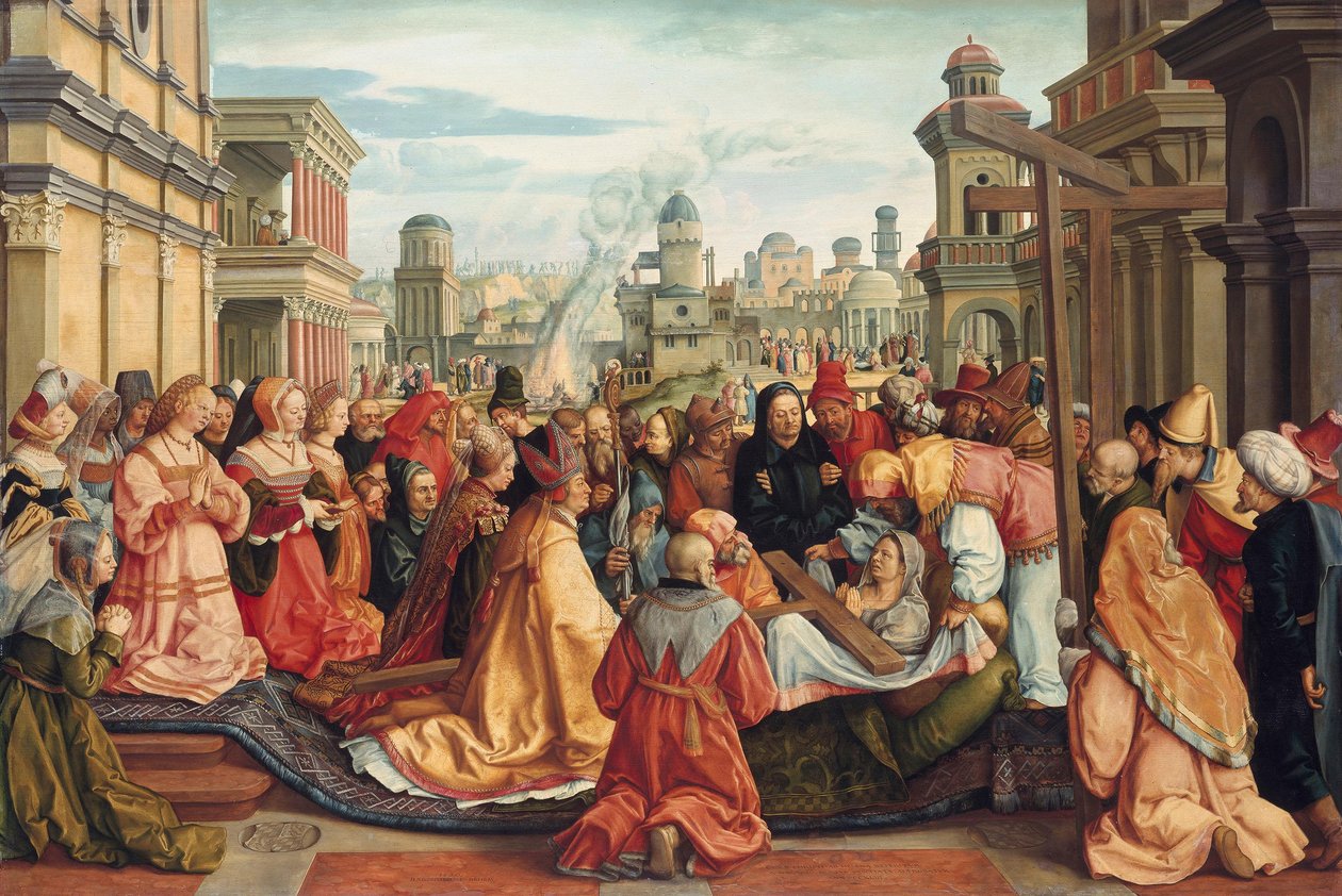 History Cycle: Discovery of the True Cross by St. Helena by Barthel Beham