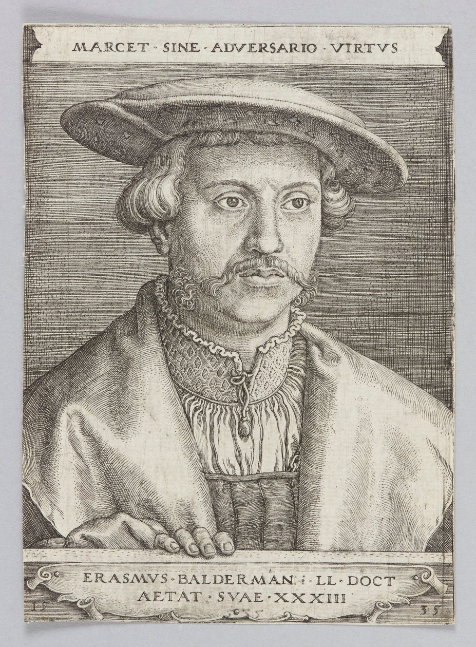 Portrait of Erasmus Baldermann by Barthel Beham