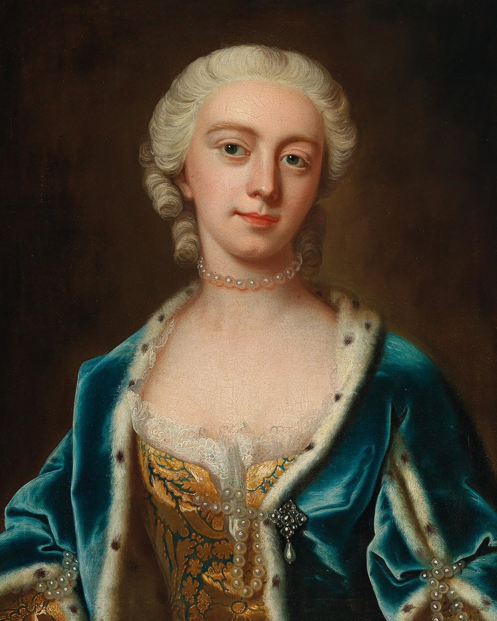 Portrait of Augusta of Saxe-Gotha, Princess of Wales