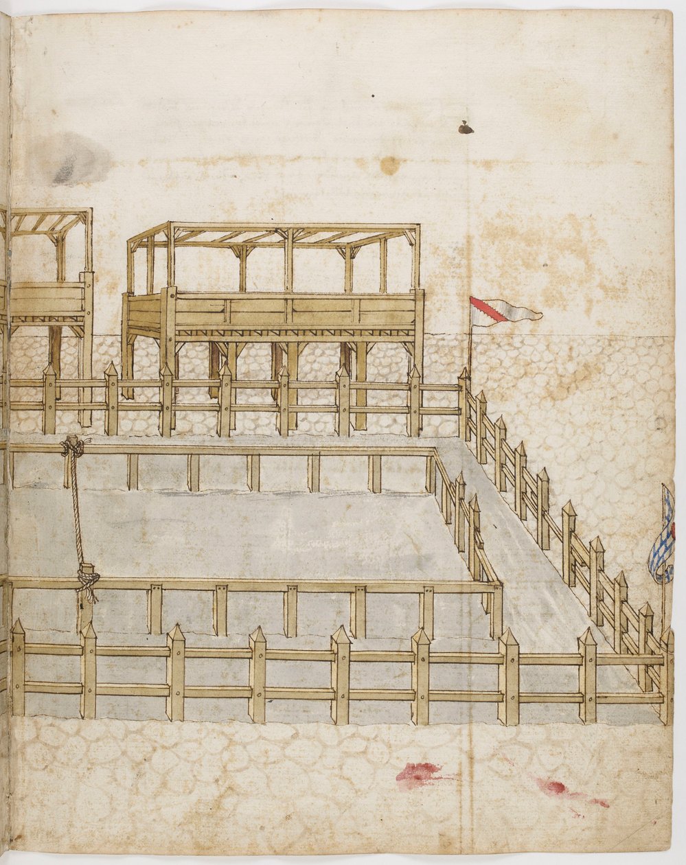 Lice for Tournament. Illumination from the Book of Tournaments of King René of Anjou by Barthélemy dEyck René dAnjou