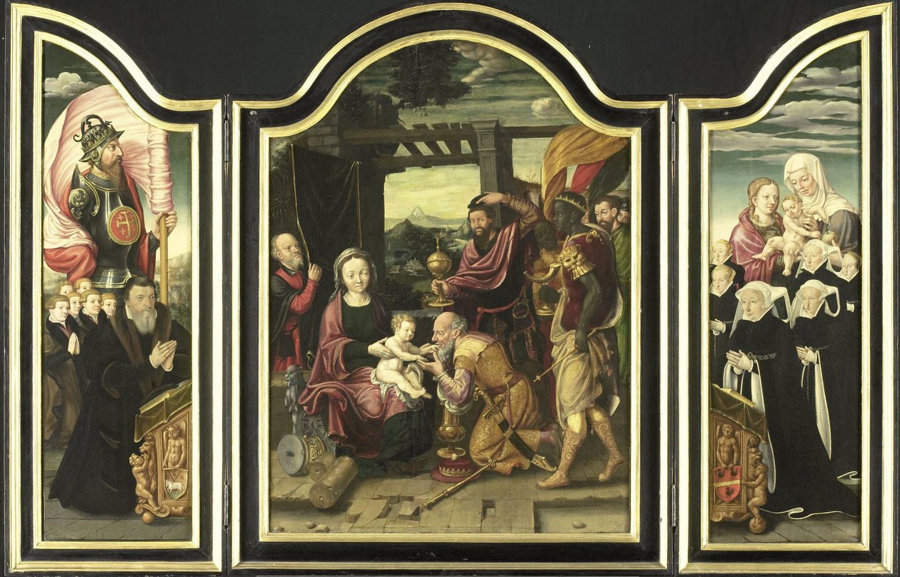 Triptych with the Adoration of the Magi by Bartholomäus Bruyn (I) (manner of)