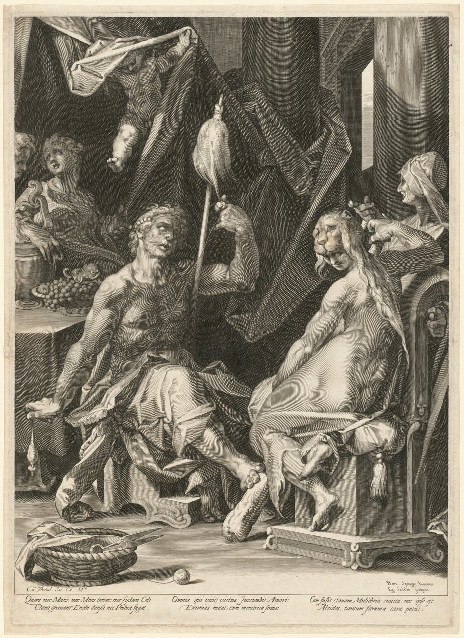 Hercules and Omphale by Bartholomaeus Spranger