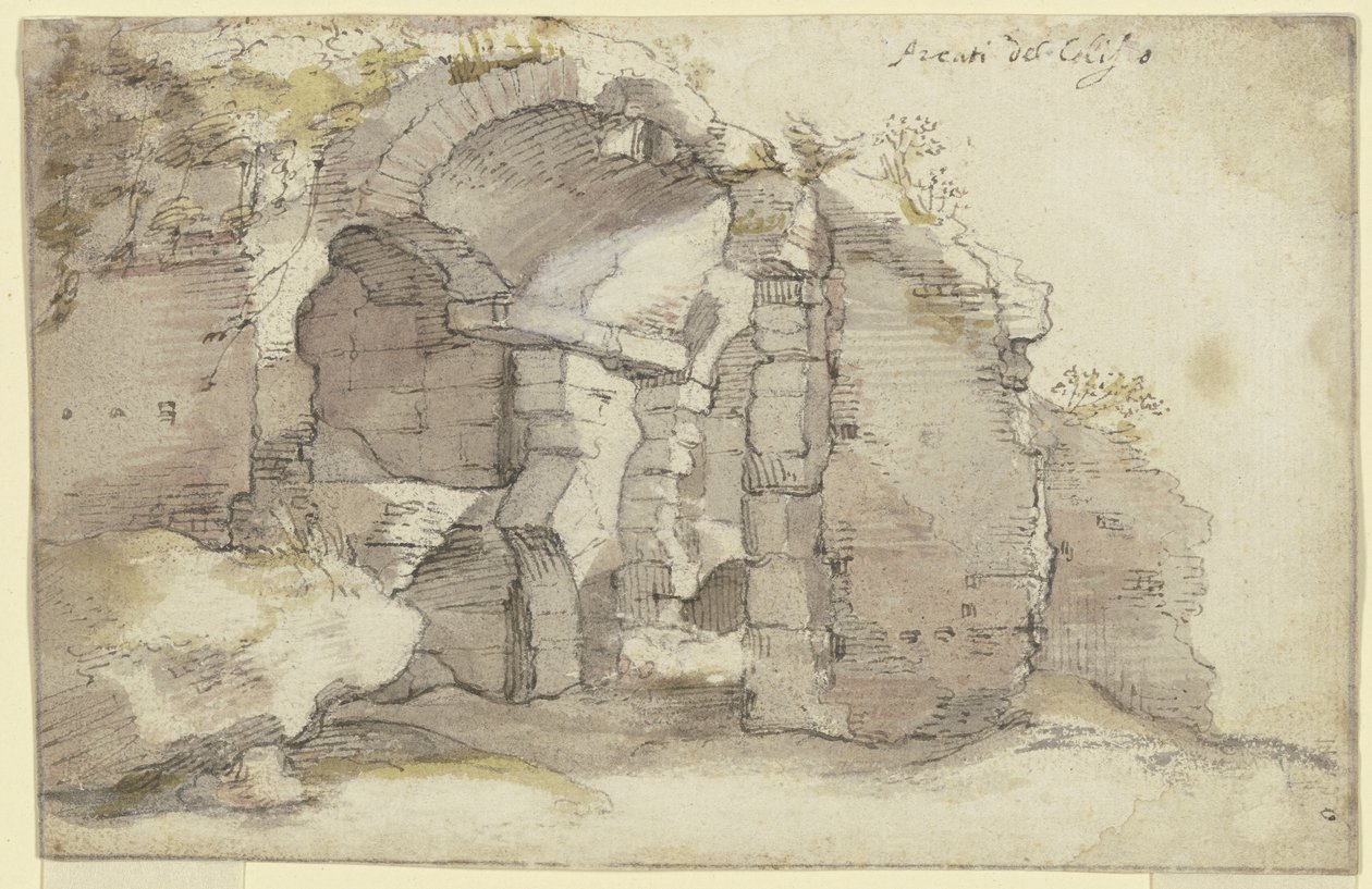 Ruins of an Ancient Barrel-Vaulted Building by Bartholomeus Breenbergh