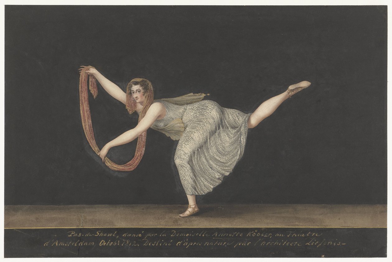 Dancer Annette Köbler Performing the Pas-de-Shawl by Bartholomeus Ziesenis