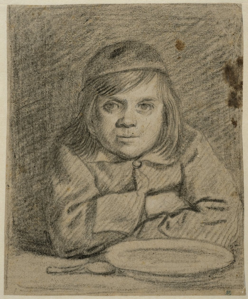 Boy with Folded Arms at a Table by Bartholomeus van der Helst