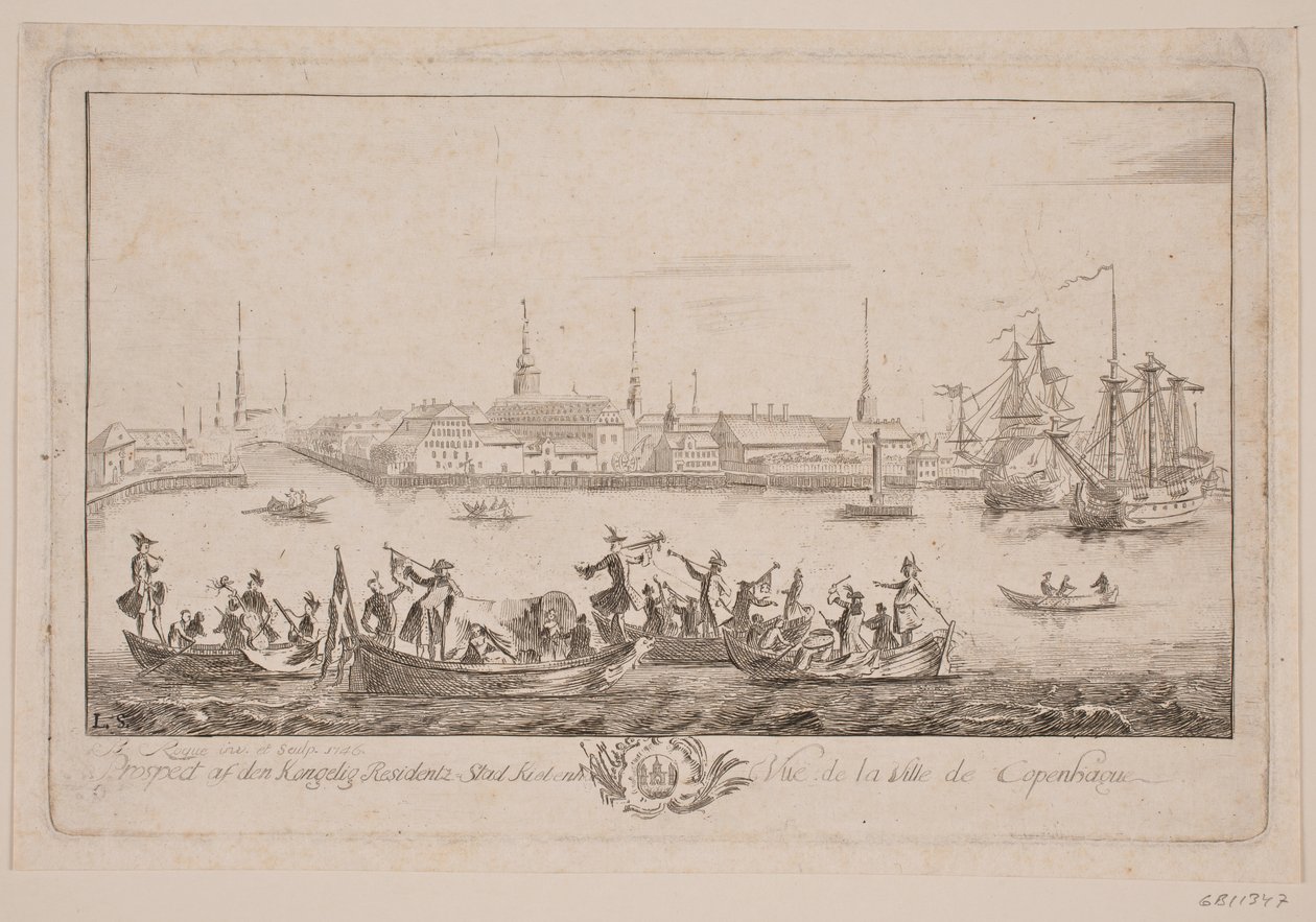 View of Slotsholmen from the Lake by Bartholomæus Roque