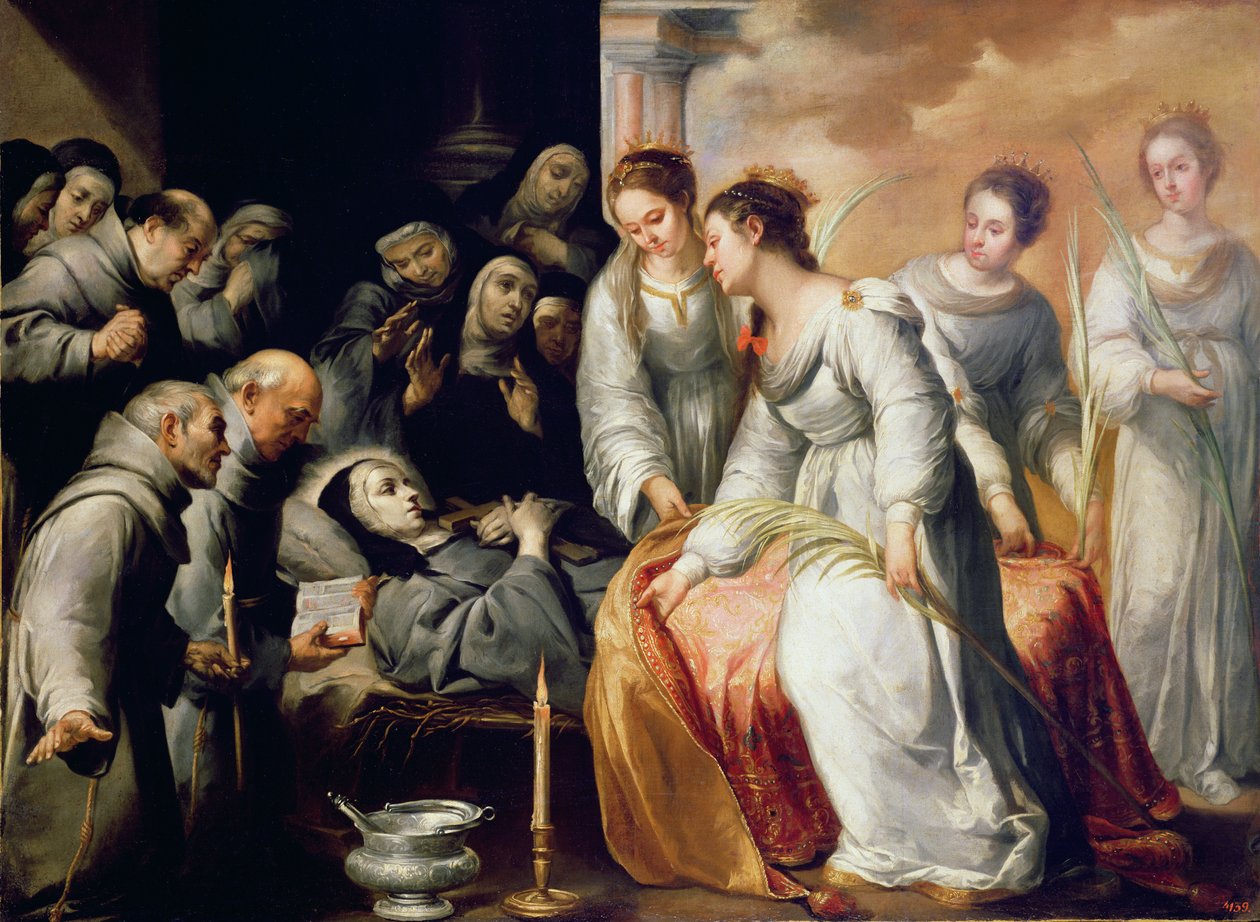 The Death of St. Clare by Bartolomé Esteban Murillo