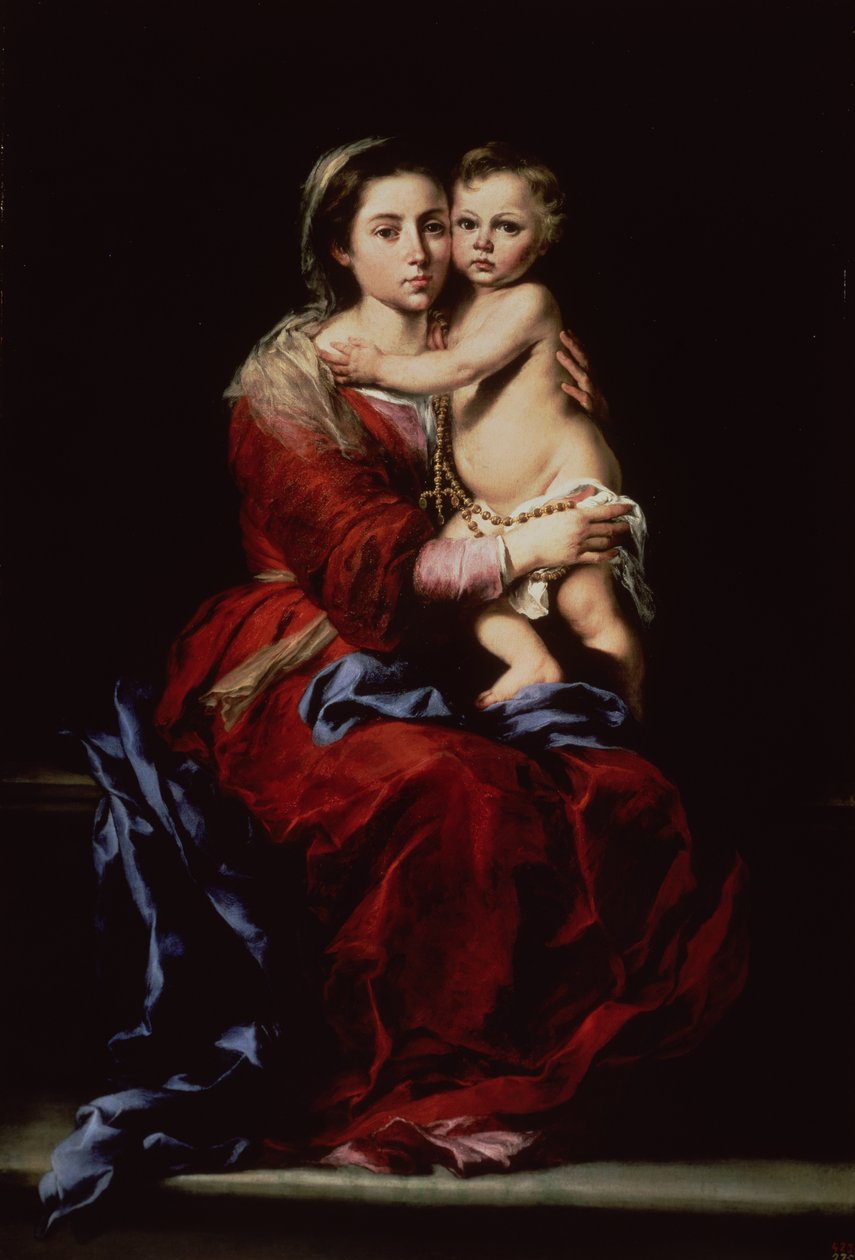 The Virgin of the Rosary, c.1650 by Bartolomé Esteban Murillo
