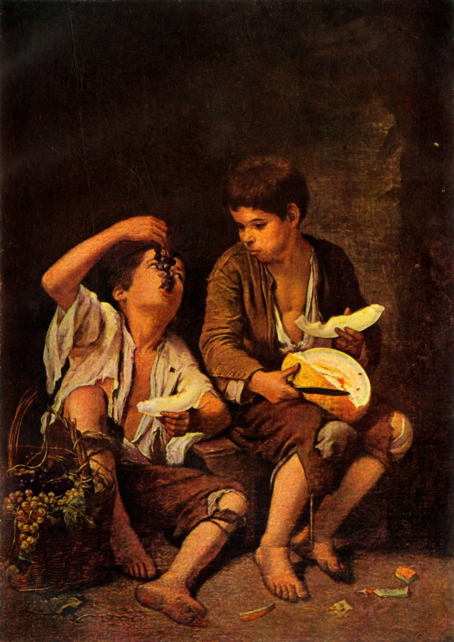 The Melon Eaters, c1650, 1946 by Bartolomé Esteban Murillo