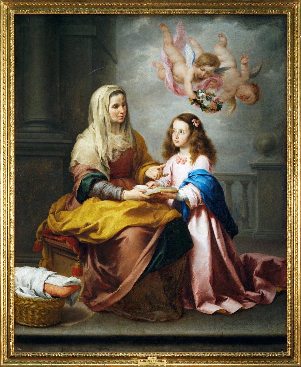 Saint Anne and the Virgin by Bartolome Esteban Murillo