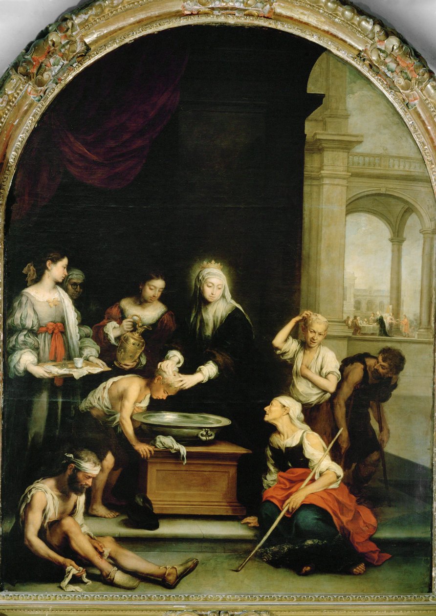 Saint Elizabeth of Hungary Healing the Lepers by Bartolome Esteban Murillo