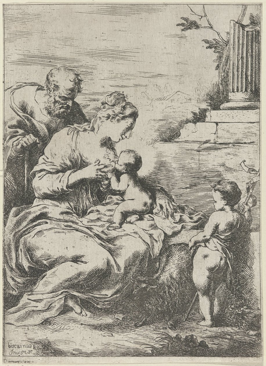 Mary Nursing the Christ Child by Bartolomeo Biscaino