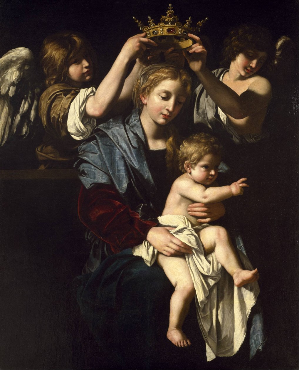 Virgin and Child with Angels by Bartolomeo Cavarozzi