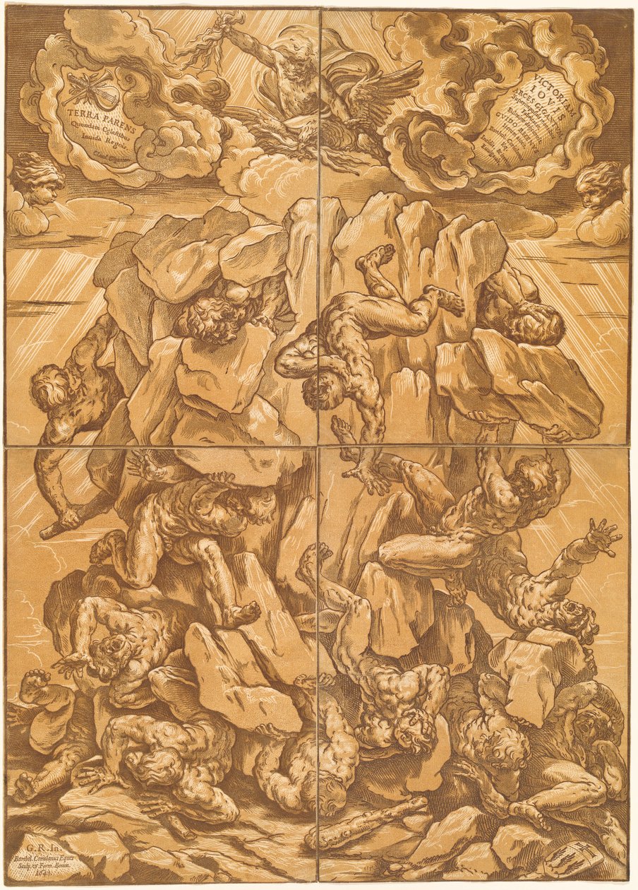 The Fall of the Giants by Bartolomeo Coriolano after Guido Reni