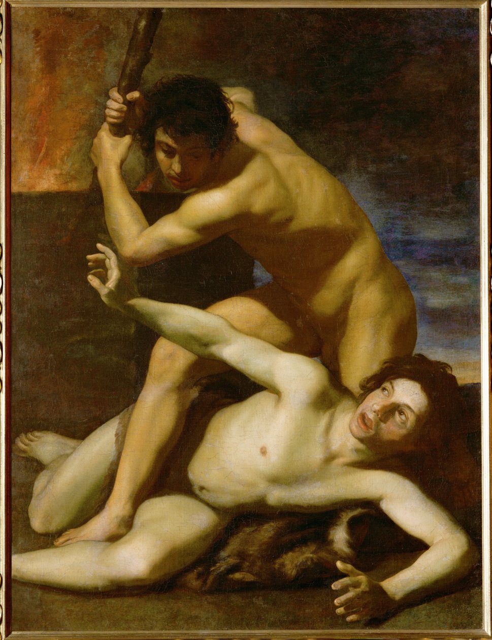 Cain Killing Abel by Bartolomeo Manfredi